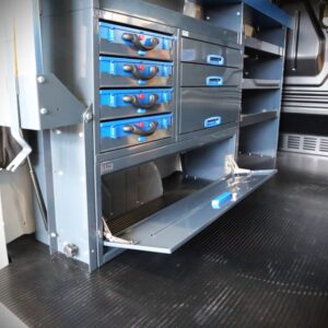 230 van racking unit open door