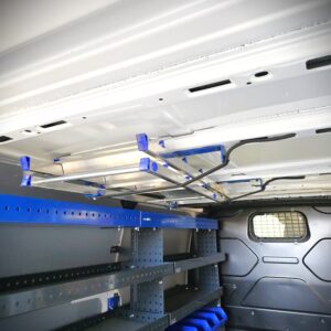A-Ladder holder for a van ford transit custom