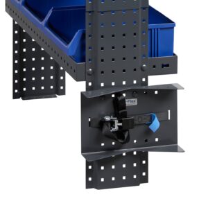 Gas cylinder holder for van with one gas cylinder mounted securely