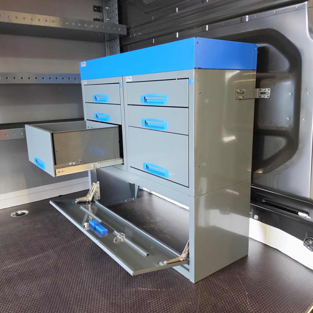 Renault Master bulkhead van racking unit with drawers height 96 cm