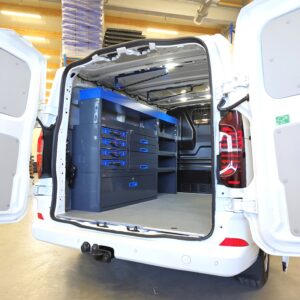 Volkswagen Transporter T7 L1 short van shelving and drawer system