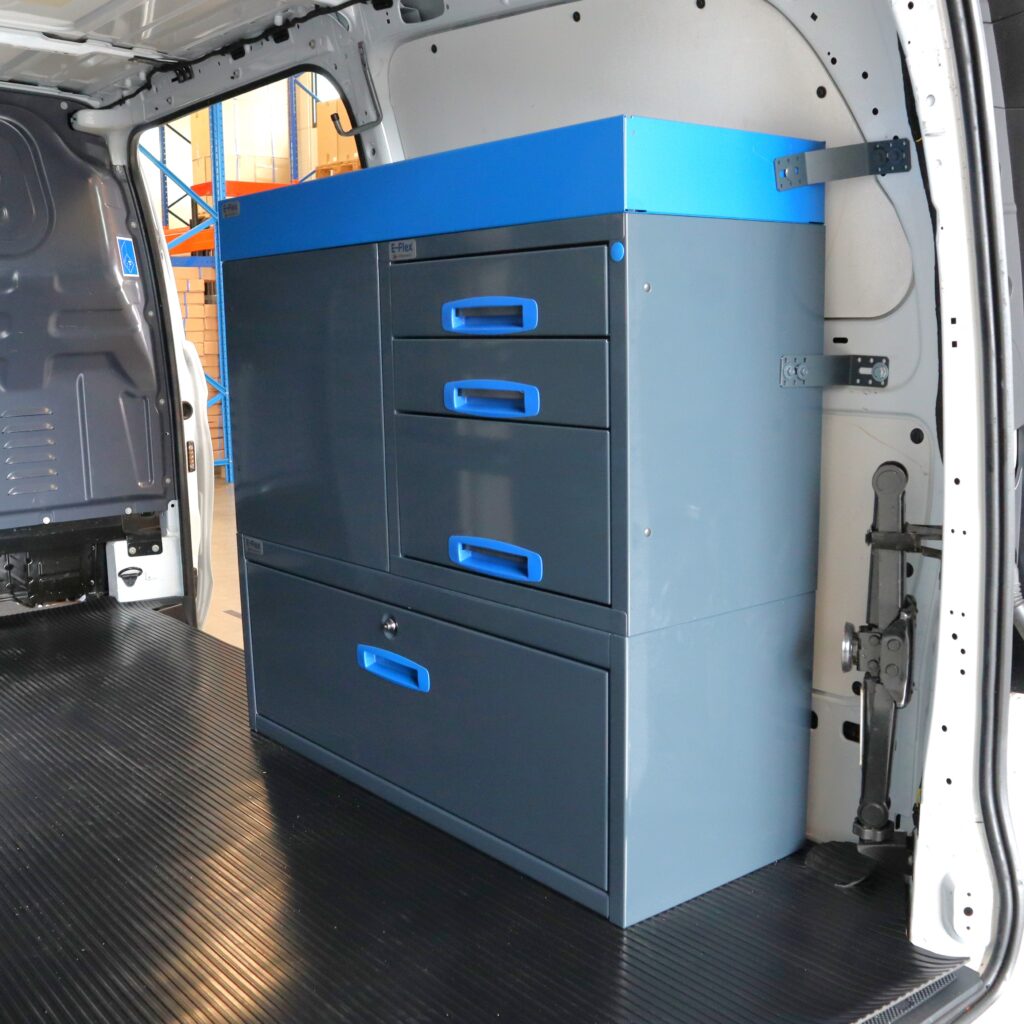 100 cm Mercedes-Benz Vito van shelving unit short side access