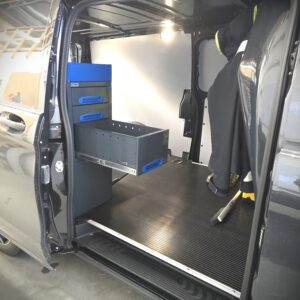 127 cm Van Racking Unit With End Drawers Height 96 cm installed in Mercedes-Benz Vito right side