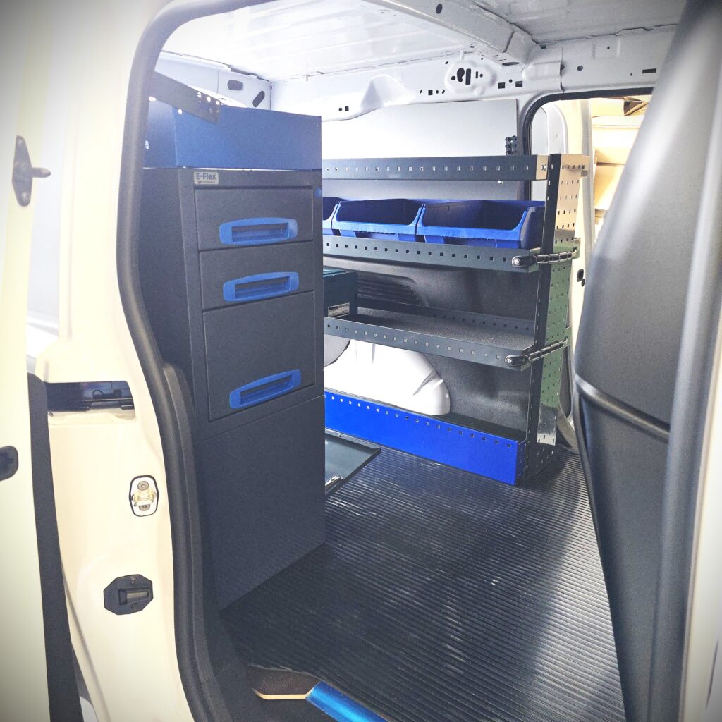 100 cm van racking unit with end drawers for Toyota Proace City, height 96 cm