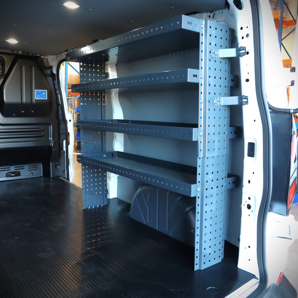 130 cm van shelving unit height 120 cm at new Ford Transit Custom right side (short side)