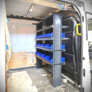 130 cm van shelving unit at Ford Transit bulhead