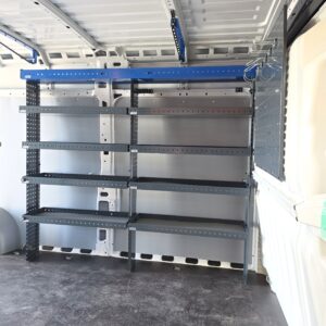 200 cm van shelving unit on the long side of a Fiat Ducato