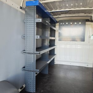 200 cm van shelving unit on the long side of a Fiat Ducato