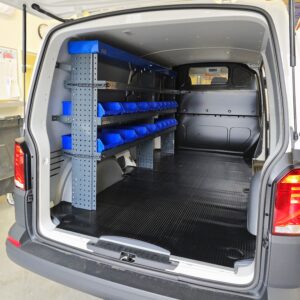 230 cm van shelving unit height 120 cm at Volkswagen Transporter T6 L2 left side