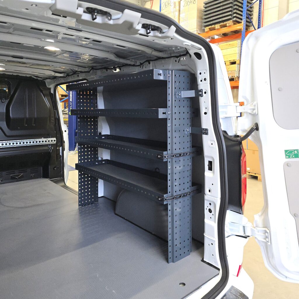 Volkswagen Transporter T7 130 cm van shelving unit at T7 L2 short side