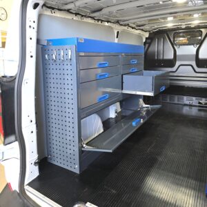 152 cm van racking unit with drawers in electric Ford Transit Custom L2H1