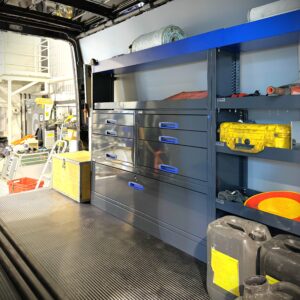 Mercedes-Benz Sprinter A3 with 304 cm van racking unit with drawers height 144 cm