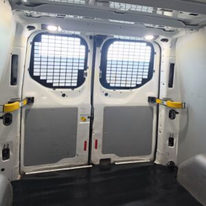 Window guards for the rear barn doors of a Ford Transit Custom 2012–2022