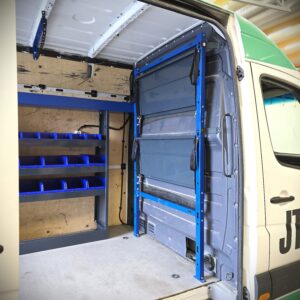 100 cm courier shelf unit with 2 levels for van