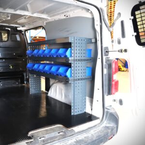 130 cm van shelving unit height 91 cm at Toyota Proace right side