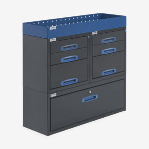 100 CM HYLLYKKÖ LAATIKOSTO VETOLAATIKOILLA, KORKEUS 96 CM