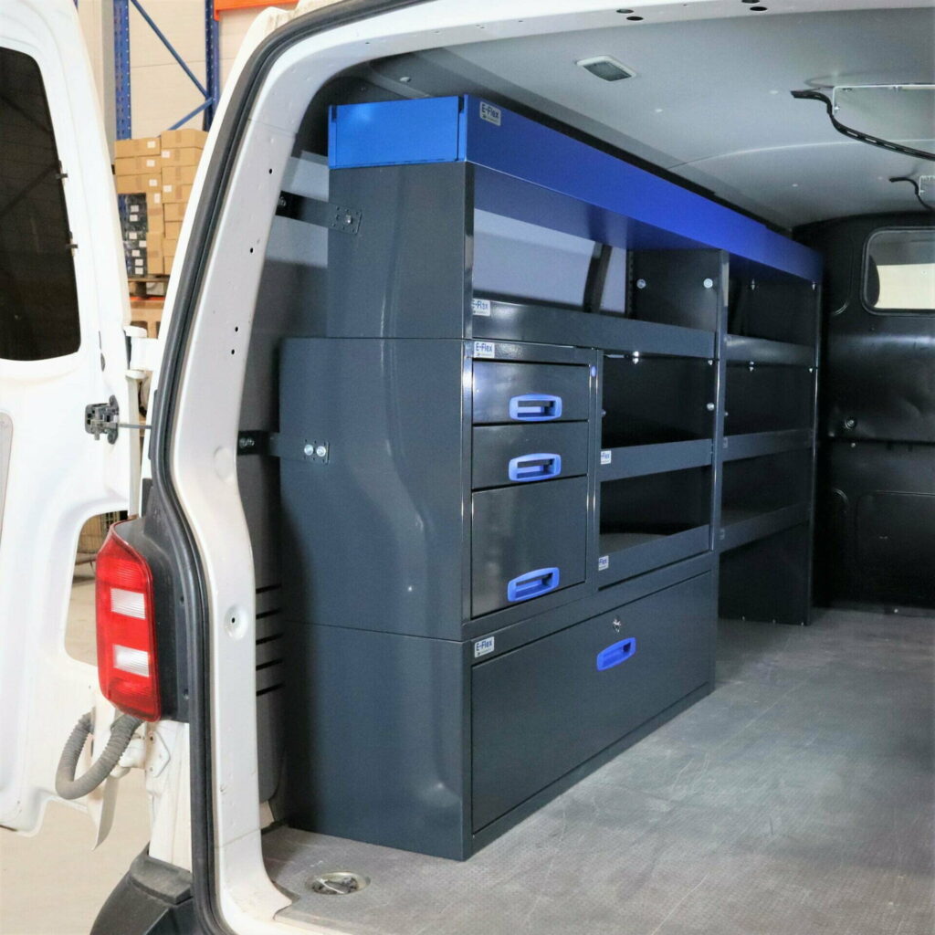 230 cm hyllykkö laatikosto avohyllyillä ww transporter pitkä