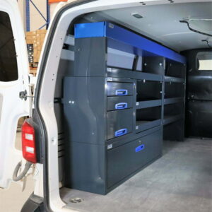 230 cm hyllykkö laatikosto avohyllyillä ww transporter pitkä