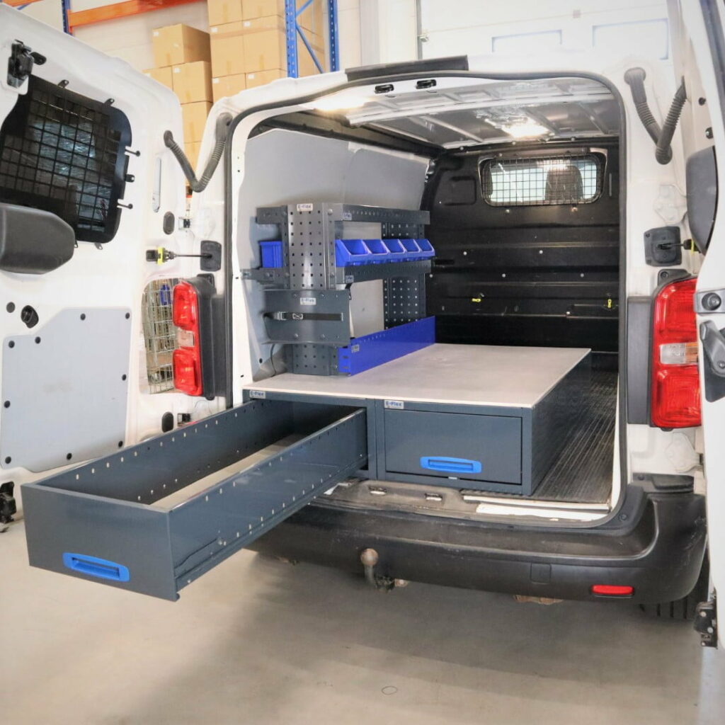 E-Flex quick pull-out drawer unit for Peugeot Expert van