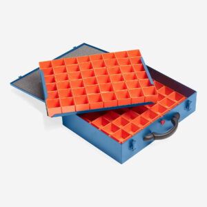 Salkkuteline välipohjalla 3 salkkua