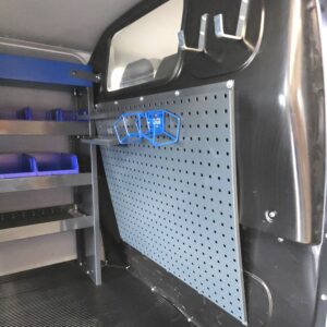 Tool panel for van 945 x 795 installed on VW Transporter T6 bulkhead