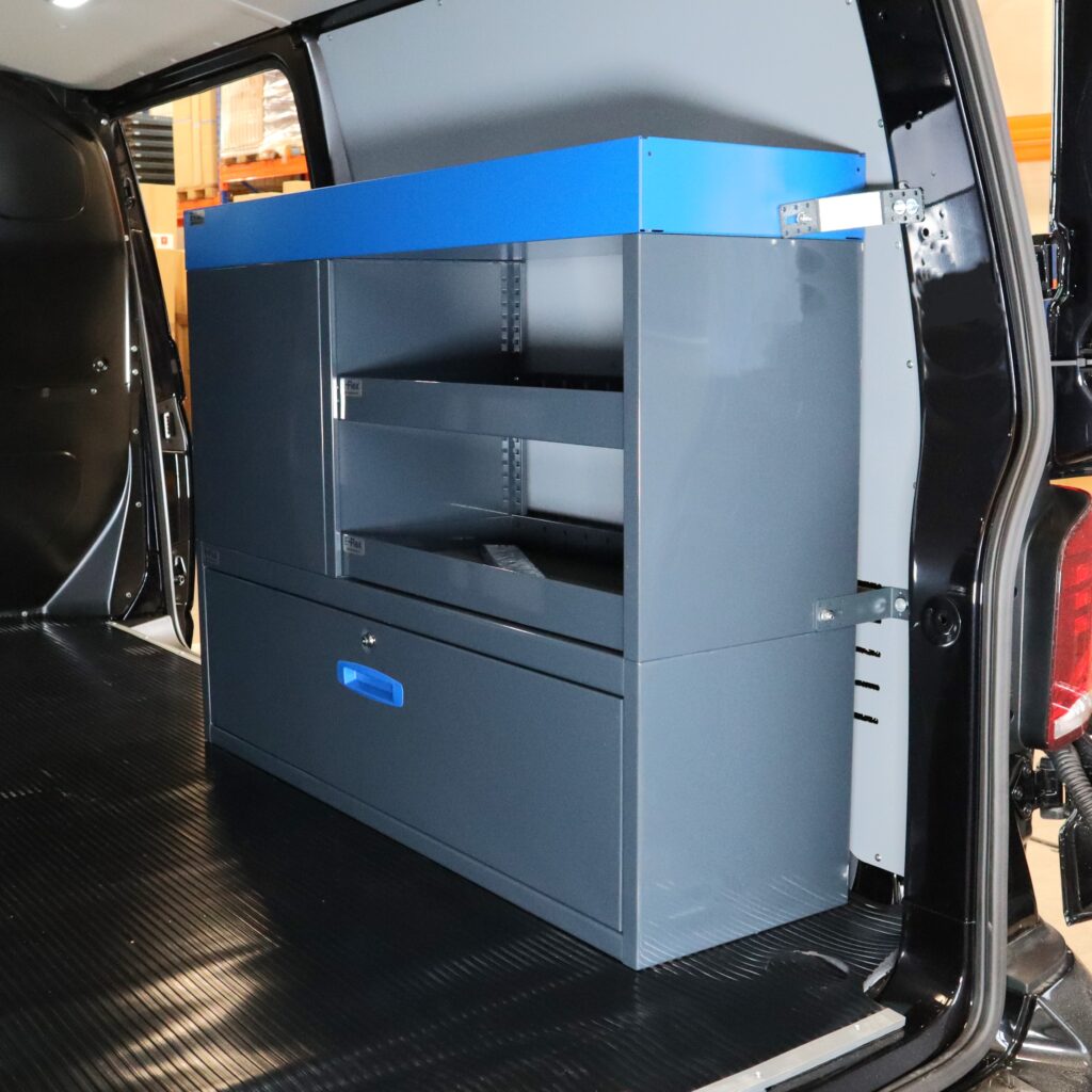 Volkswagen Transporter T6 L2 short side van shelving system