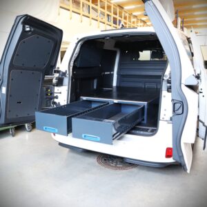 VW ID Buzz long drawers – pull-out van storage for tools and equipment