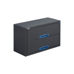 76 cm utdragslåda med 2 lådor för skåpbil höjd 48 cm