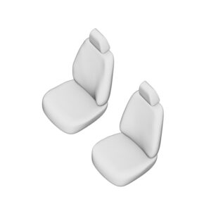 Ford Ranger seat covers 1+1 front seats half artificial leather with fabric center