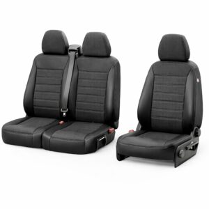 Volkswagen ID.Buzz seat covers 1+2 front seats half artificial leather with fabric center