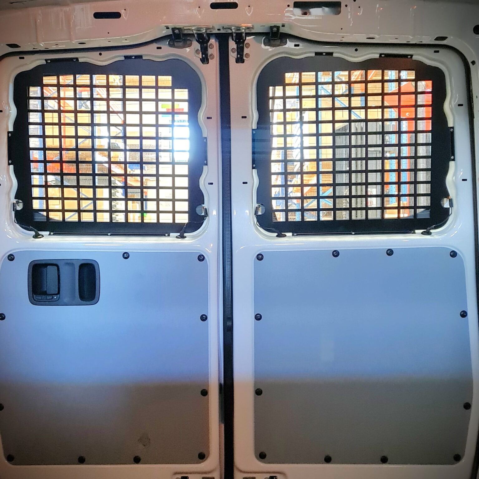 Van window guards steel protective grilles for work vans