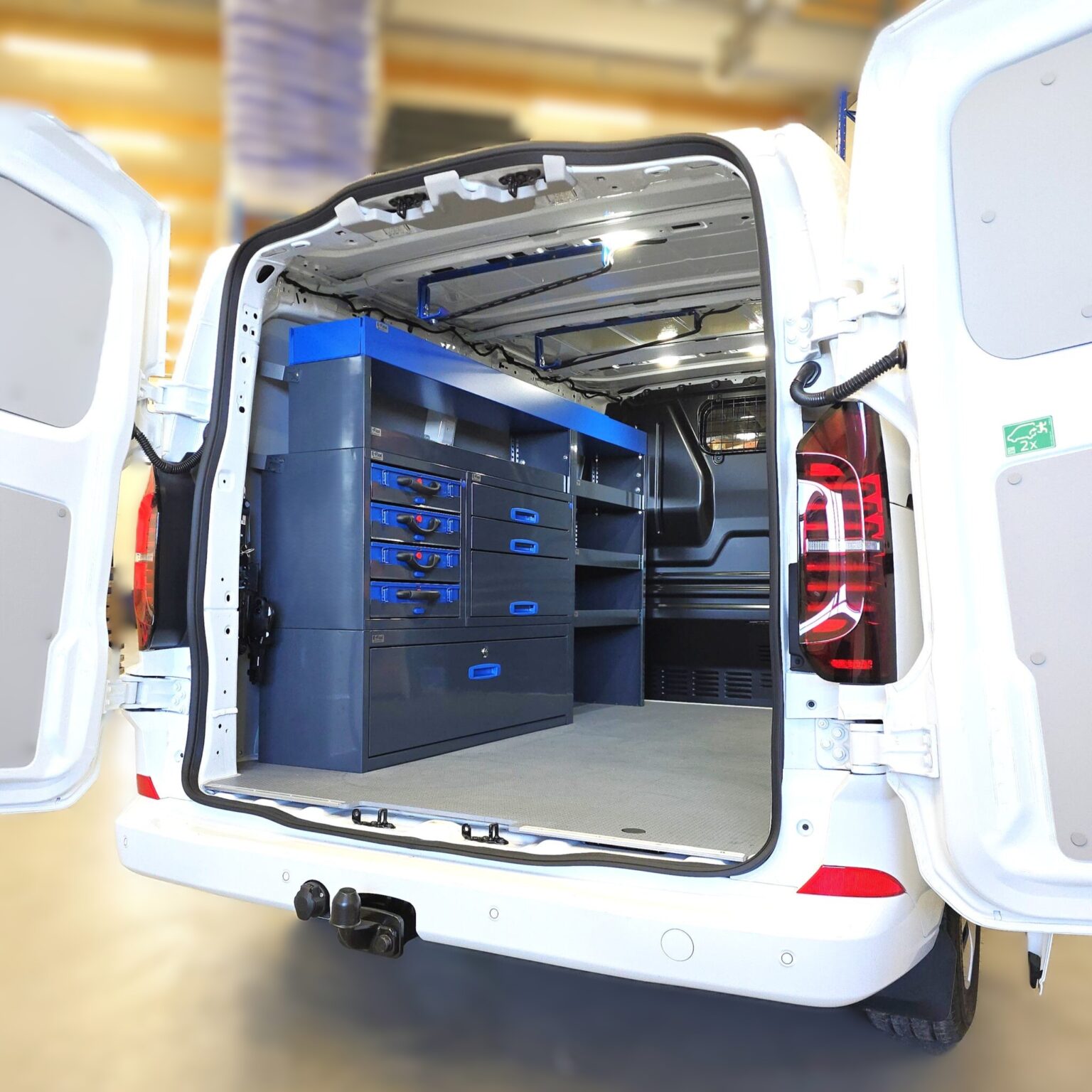 Van racking units heavy duty modular storage system for professional vans