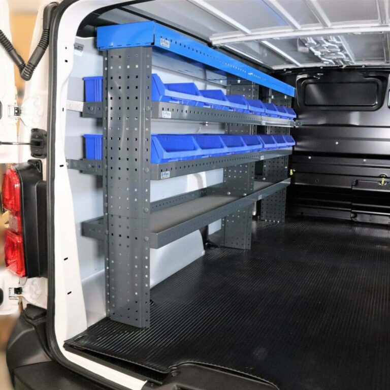Van shelving units modular heavy duty van racking system for professional use