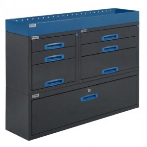 127 cm Van Racking Unit With Drawers Height 96 cm