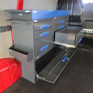 Ford Custom drawer unit for storing tools and work equipment