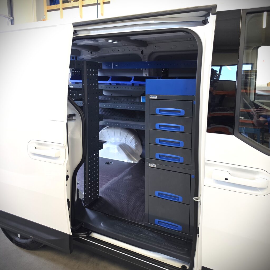 Kia PV5 service van with drawer unit