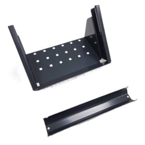E-Flex paper roll holder mounted on the end of van shelving