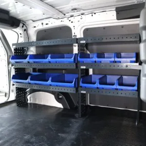 160 cm pakettiauton hylly Volkswagen ID Buzz Cargon vasemmalla sivuseinällä